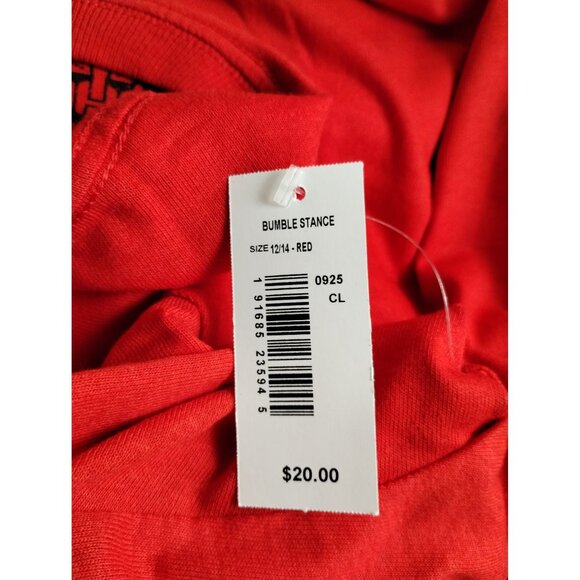 Transformers Boys 12 to 14 Bumblebee Stance Red Graphic T-Shirt New - Picture 5 of 5